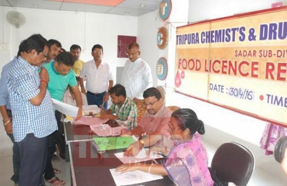 Tripura chemist and druggist association organises food licence renewal camp 